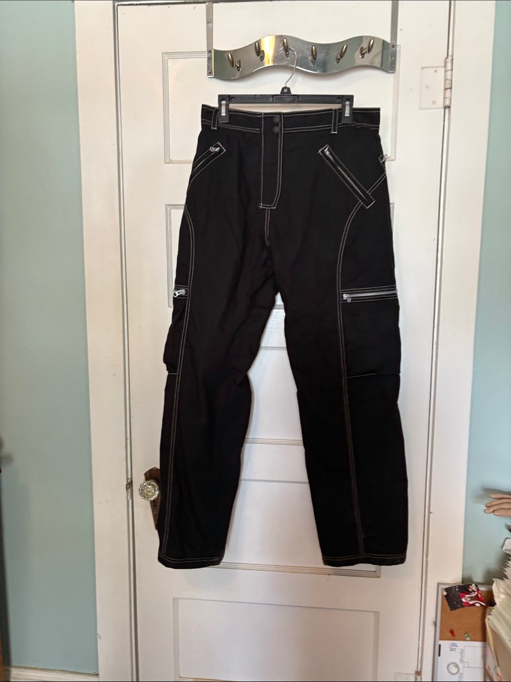 Joe Rocket Women’s Black Motorcycle Racing Cargo Pants Size L (12-14)